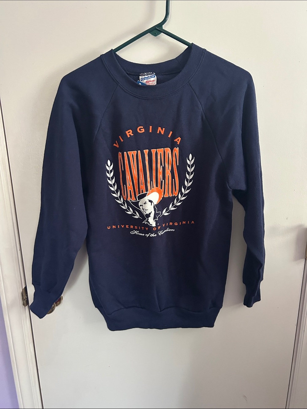 Vintage Virginia Cavaliers Navy Crewneck Sweatshirt kids XL